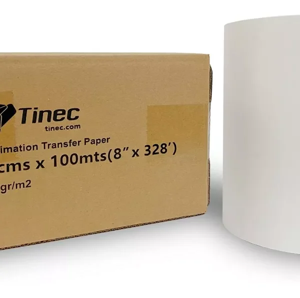 Papel Para Sublimar 3 Rollos 21cm X 100m Tinec 100gr