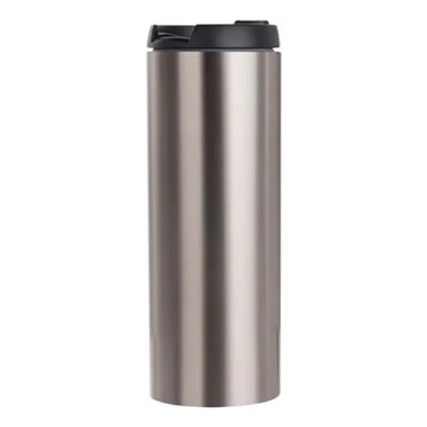Botella Termo De Sublimar Acero Plata 14oz Portatil Con Tapa