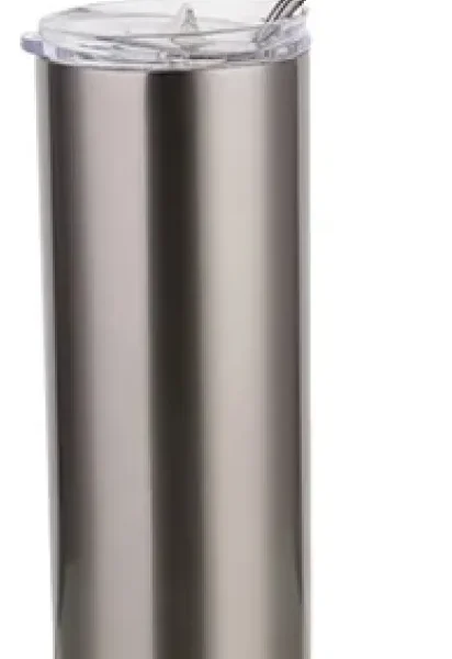 Vaso Termico Skinny De Sublimar Acero Inox 20oz Tapa Popote