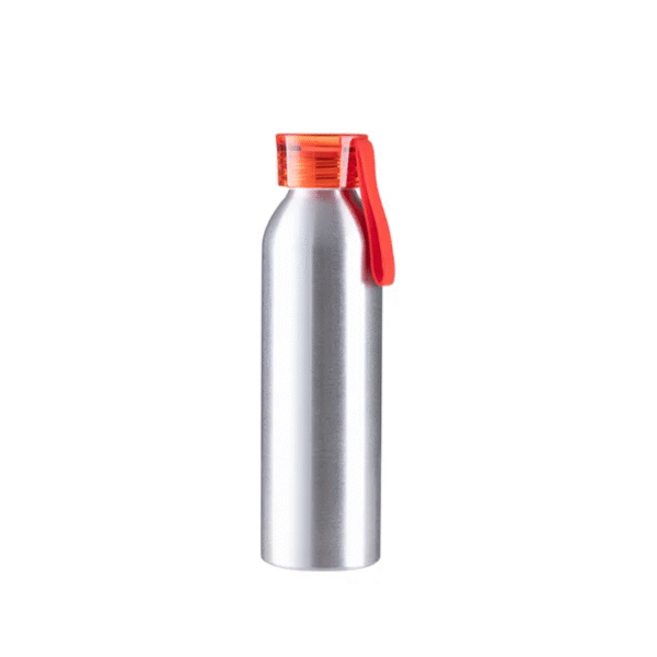 Botella Aluminio Roja 650ml Sublimable Con Tapa Plastico 50 Pzas